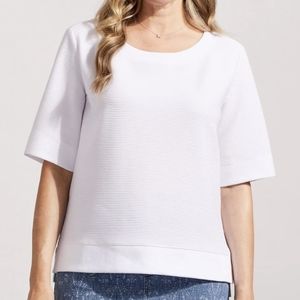 Tribal Jeans Ottoman Boat Neck top White Small